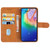 Leather Phone Case For TCL 20 5G(Brown)
