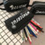 Large Black Letter Creative Silicone Pen Box Pencilcase School Stationery Supplies(Amazing)