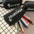 Large Black Letter Creative Silicone Pen Box Pencilcase School Stationery Supplies(Belive)