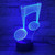 Music Note 3D Visual Light Touch Colorful Changing Decorative Table Lamp LED Night Light