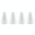 4 PCS Non-slip Mute Wear-resistant Nib Cover for Apple Pencil 1 / 2(White)