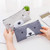 2 PCS Cartoon Dog Simple Big Capacity Pencil Bag Office School Student Supplie Stationery(Dark  Blue)
