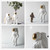 Astronaut Ceramic Model Dried Flowers Ceramic Vase for Tabletop Decor Tool, Shape:Walk(Gold)