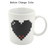 Creative Heart Magic Temperature Changing Cup Color Changing Chameleon Mugs Heat Sensitive Coffee Tea Milk Cup