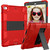 Shockproof Two-color Silicone Protection Shell for iPad Mini 2019 & 4, with Holder (Red+Black) 