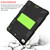 Shockproof Two-color Silicone Protection Shell for iPad Mini 2019 & 4, with Holder (Black+Yellow-green) 