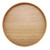 Creative Round Solid Wood Tea Tray Hotel Wooden Tay Storage Tray, Diameter: 21 cm