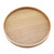 Creative Round Solid Wood Tea Tray Hotel Wooden Tay Storage Tray, Diameter: 21 cm