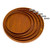 Creative Round Solid Wood Tea Tray Hotel Wooden Tay Storage Tray, Diameter: 24 cm