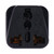 Portable Universal Socket to UK Plug Power Adapter Travel Charger (Black)