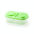 Lunch Box Food Container Plastic Portable Camping Picnic Folding Fruit Container Fridge Microwave Storage Box(Green)