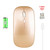 HXSJ M80 2.4GHz Wireless 1600DPI Three-speed Adjustable Optical Mute Mouse (Gold)