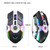 ZERODATE T30 2.4GHz 2400DPI Three-speed Adjustable RGB Backlight Wireless Optical Mouse(Grey)