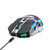 ZERODATE T30 2.4GHz 2400DPI Three-speed Adjustable RGB Backlight Wireless Optical Mouse(Grey)