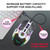 ZERODATE T30 2.4GHz 2400DPI Three-speed Adjustable RGB Backlight Wireless Optical Mouse(Grey)