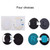 1 Pair Soft Earmuff Headphone Jacket with LR Cotton for BOSE QC2 / QC15 / AE2 / QC25 / QC35(Black Brown)