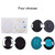 1 Pair Soft Earmuff Headphone Jacket with LR Cotton for BOSE QC2 / QC15 / AE2 / QC25 / QC35(Grey+Blue)