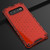 Honeycomb Shockproof PC + TPU Case for Galaxy S10+ (Red)