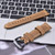 Frosted leather large black buckle For  Huawei Watch GT / Watch 2 Pro Watch Band(Light brown)