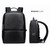 Bopai 751-006431 Business Waterproof Anti-theft Large Capacity Double Shoulder Bag,with USB Charging Port, Size: 27x16.5x40cm (Black)