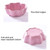 5 PCS Creative Plum Shape Dishes Wheat Straw Seasoning Dish Snack Plate Chili Sauce Ketchup Dressing Salt Dish,Size:7x7x2.5cm(Beige)