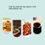 5 PCS Creative Plum Shape Dishes Wheat Straw Seasoning Dish Snack Plate Chili Sauce Ketchup Dressing Salt Dish,Size:7x7x2.5cm(Beige)
