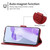 Leather Phone Case For OnePlus 9RT 5G(Red)