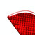 4 PCS / Set Carbon Fiber Car Inner Door Bowl Decorative Sticker for Toyota Corolla 2014-2018,Left and Right Drive Universal (Red)