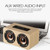 W5 Portable HiFi Shock Bass Wooden Bluetooth Speaker(Dark Brown)