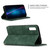 Retro Skin Feel Business Magnetic Horizontal Flip Leather Case for Samsung Galaxy A70(Army Green)