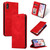 For iPhone XS Max Retro Skin Feel Business Magnetic Horizontal Flip Leather Case(Red)