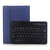 A05 Bluetooth 3.0 Ultra-thin ABS Detachable Bluetooth Keyboard Leather Tablet Case for iPad mini 5, with Holder(Dark Blue)