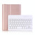 A05B Bluetooth 3.0 Ultra-thin ABS Detachable Bluetooth Keyboard Leather Tablet Case for iPad mini 5 / 4 / 3 / 2, with Holder(Rose Gold)