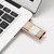 32GB USB 3.0 + 8 Pin + Mirco USB Android iPhone Computer Dual-use Metal Flash Drive (Gold)