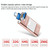 128GB USB 3.0 + 8 Pin + Mirco USB Android iPhone Computer Dual-use Metal Flash Drive (Gold)