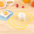 6 PCS Kitchen Chopping Blocks Flexible Transparent PP Cutting Boards S(20x14.8cm)(Yellow)