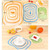 6 PCS Kitchen Chopping Blocks Flexible Transparent PP Cutting Boards S(20x14.8cm)(Yellow)