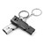 2 PCS Aotu AT6637 Stainless Steel Outdoor Double Tube Survival Safety Whistle, Random Color Delivery