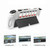 SND-481 Host Semi-Package PC Protective Shell Accommodate 6 Game Cards For Switch OLED(White)