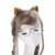 Glitter Flip Sequins Cat Ear Girl Hairband Headband Hair Hoop(Rose Red)