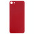 Easy Replacement Big Camera Hole Glass Back Battery Cover with Adhesive for iPhone 8(Red)