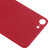 Easy Replacement Big Camera Hole Glass Back Battery Cover with Adhesive for iPhone 8(Red)