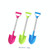 3 PCS Stainless Steel Shovel Children Winter Outdoor Playing With Snow Grippers Snowball Fight Tools, Random Color Delivery