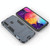 Shockproof PC + TPU Case for Galaxy A60 , with Holder(Navy Blue)