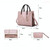 3 in 1 Leather Women Large Tote Bags Shoulder Bag Messenger Bag Purse(Brown)