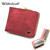 Women Mini Leather Clutch Card Holder Short Wallet(Black)