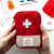 5 PCS Function Portable First Aid Kit Travel Emergency Drug Cotton Fabric Medicine Bag Pill Case Splitters Box(Blue)