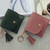Fashion Women Wallet Short Leather Mini Casual ID Card Holders Bags Ladies Coin Clutch Tassel Bag(Black)