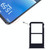 For Meizu 16 Plus SIM Card Tray + SIM Card Tray (Black)