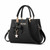 Women Luxury Tote Plum Blossom Bow Sweet Messenger Bag(Black)